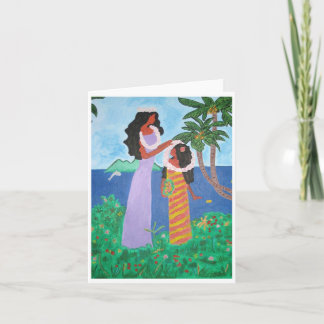 Tahiti-Mädchen Karte