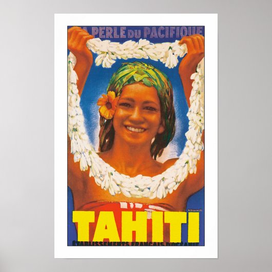 Tahiti "Perle du pacifique" Poster (Vorne)