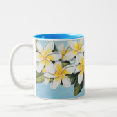 Tahiti Plumeria Zweifarbige Tasse (Links)