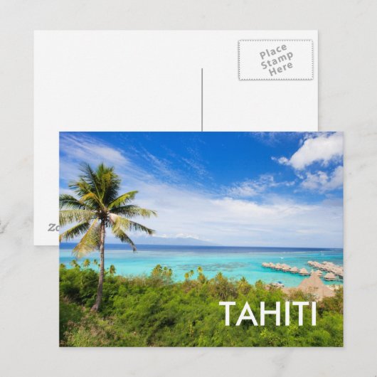 Tahiti Postkarte (Vorne/Hinten)