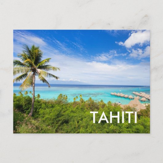 Tahiti Postkarte (Vorderseite)