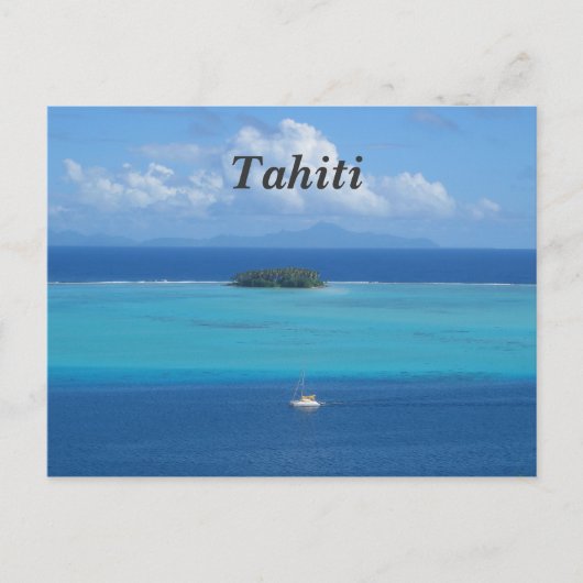 Tahiti Postkarte (Vorderseite)