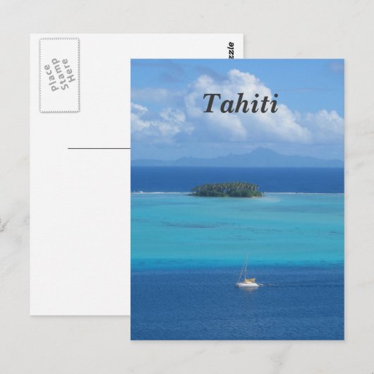Tahiti Postkarte (Vorne/Hinten)