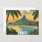 Tahiti Postkarte (Vorne/Hinten)