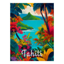 Tahiti-Reiseplakat