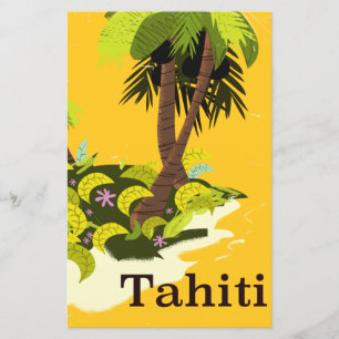 Tahiti Retro-Reiseplakat