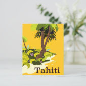 Tahiti Retro Reiseplakat (Stehend Vorderseite)