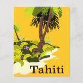 Tahiti Retro Reiseplakat (Vorderseite)