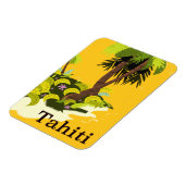 Tahiti Retro Reiseplakat Magnet (Linke Seite)