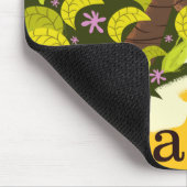 Tahiti Retro Reiseplakat Mousepad (Ecke)