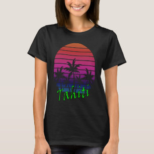 Tahiti Retro Vintag Sunset T-Shirt