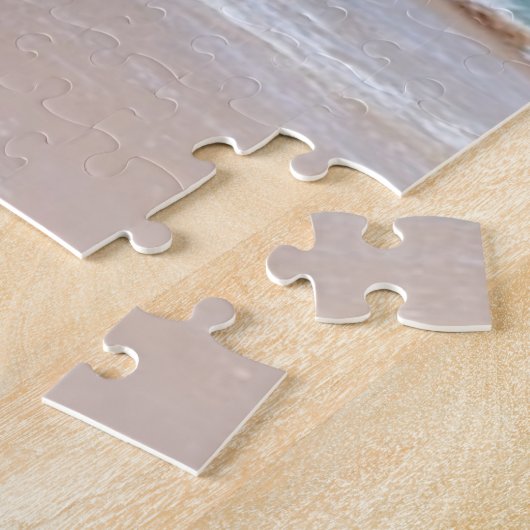 Tahiti Sand Beach Blue Sky Palm Tree Puzzle (Seite)