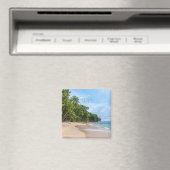 Tahiti Sand Beach Blue Sky Palm Trees Magnet (In Situ (Geschirrspüler))