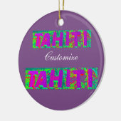 Tahiti Sign Thunder_Cove Keramik Ornament (Links)