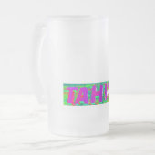 Tahiti Sign Thunder_Cove Mattglas Bierglas (Vorderseite Links)