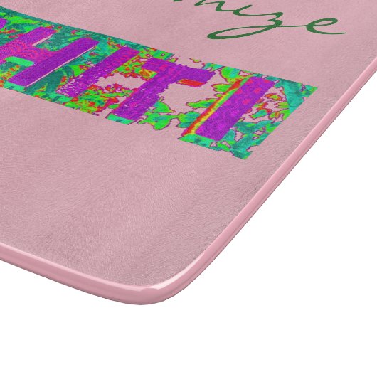 Tahiti Sign Thunder_Cove Schneidebrett (Ecke)