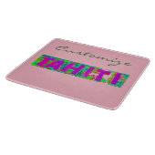 Tahiti Sign Thunder_Cove Schneidebrett (Ecke)