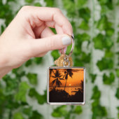 Tahiti-Sonnenuntergang Schlüsselanhänger (Hand)