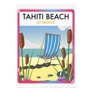 Tahiti Strand St Tropez Fotodruck