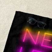 Tahiti Sunset Neon Black Strandtuch (Beispiel)