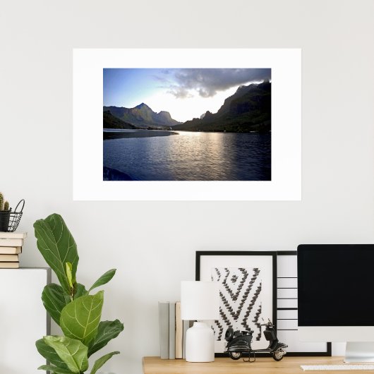 Tahiti Sunset Poster (Heimbüro)