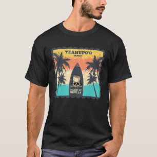 Tahiti Surfpalmen Waves Polynesien Surf Pazifik T-Shirt