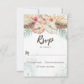 Tahiti | Tropische Hochzeit in Urlaubsort RSVP Karte (Vorderseite)