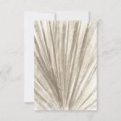 Tahiti | Tropische Hochzeit in Urlaubsort RSVP Karte (Rückseite)