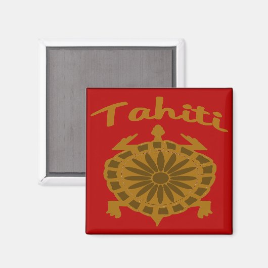 Tahiti Turtle Magnet (Vorderseite/Rückseite)