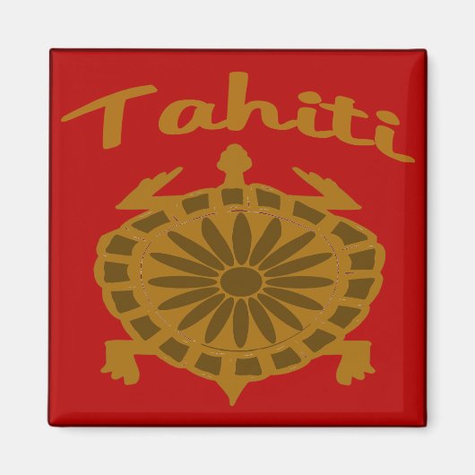 Tahiti Turtle Magnet (Vorne)