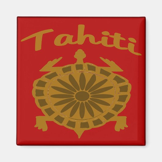 Tahiti Turtle Magnet (Vorne)