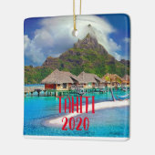 Tahiti Vacation Keramikornament (Links)