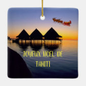 Tahiti Vacation Keramikornament (Rückseite)