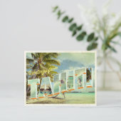 Tahiti Vintag Foto Postkarte (Stehend Vorderseite)