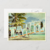 Tahiti Vintag Foto Postkarte (Vorne/Hinten)