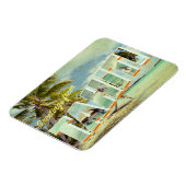 Tahiti Vintag Foto Postkarte Magnet (Linke Seite)