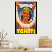 Tahiti Vintage Travel Poster (Küche)