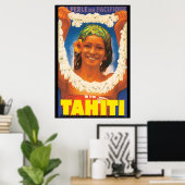 Tahiti Vintage Travel Poster (Heimbüro)