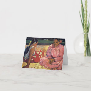 "Tahitian Frauen auf der Strand-" - Paul Karte