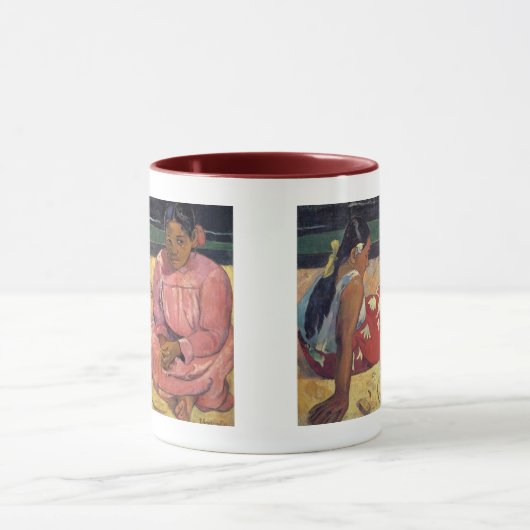 "Tahitian Frauen auf der Strand-" - Paul- Tasse (Zentrum)