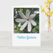 Tahitian Gardenia Karte (Gelbe Blume)