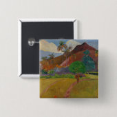 Tahitian Landschaft, 1891 (Öl auf Leinwand) Button (Vorne & Hinten)