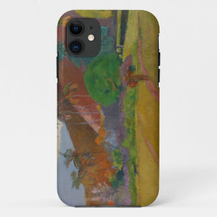 Tahitian Landschaft, 1891 (Öl auf Leinwand) iPhone 11 Hülle