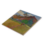Tahitian Landschaft, 1891 (Öl auf Leinwand) Fliese (Seite)