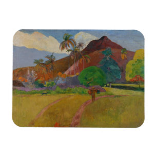 Tahitian Landschaft, 1891 (Öl auf Leinwand) Magnet