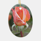 Tahitian Sonnenuntergang-Rosen-Verzierung Keramikornament (Hinten)