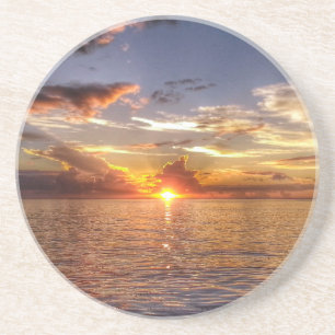 TAHITIAN SONNENUNTERGANG SANDSTEIN UNTERSETZER