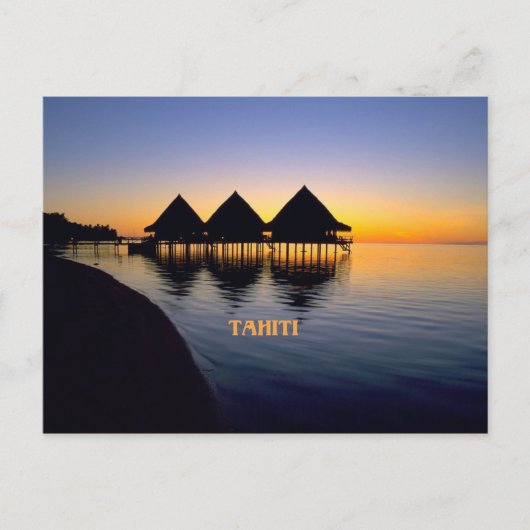 Tahitian Sunset Postkarte (Vorderseite)