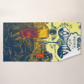 Tahitian Women and Dog, Gauguin Badehandtuch (Badehandtuch)