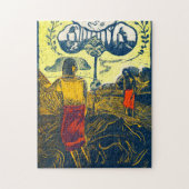 Tahitian Women and Dog, Gauguin Puzzle (Vertikal)